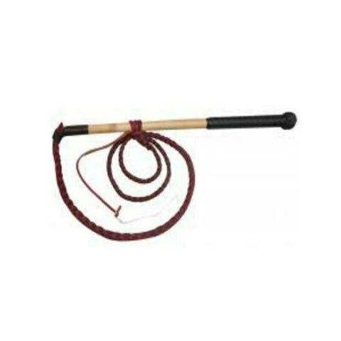 McAlister 5 ft X 4 Plait Red Hide Stock Whip