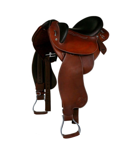 Syd Hill - Barkley Stock Saddle with Swinging Fender, Leather - SHX Adjustable Tree