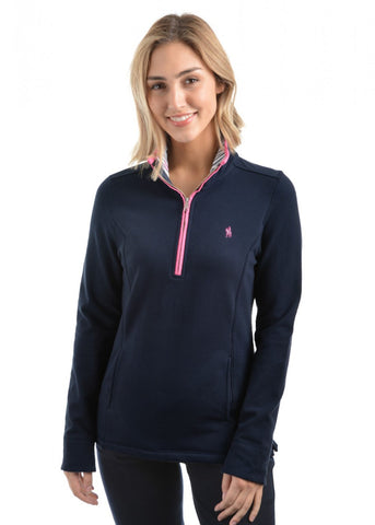 Womens Charlie Classic 1/4 Zip Neck Rugby